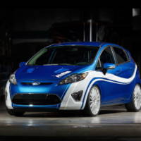 Customized Fiestas at 2009 LA Auto Show