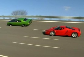 Ferrari Enzo Vs 1000 HP Musclecar :Video