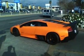 Video: Lamborghini Murcielago LP670-4 SV close to crash