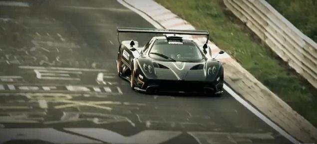 Pagani Zonda R Nurburgring Record video