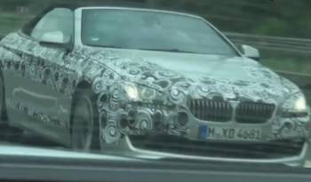 2012 BMW 6 Series Cabrio spy video