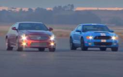 Video: Cadillac CTS-V Coupe vs Shelby GT500