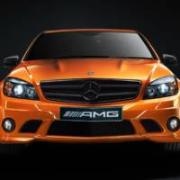 Mercedes C63 AMG Concept 358 and SLS AMG Night Black