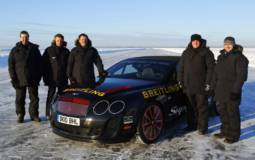 Bentley Supersports Convertible World Speed Record on Ice