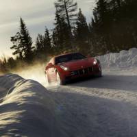 Ferrari FF in the snow