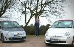 Video: Fiat 500C TwinAir vs 500C Abarth