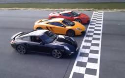 Video: McLaren MP4 12C vs Ferrari 458 Italia vs Porsche 911 Turbo