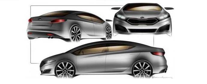 2013 Kia Forte Sketched