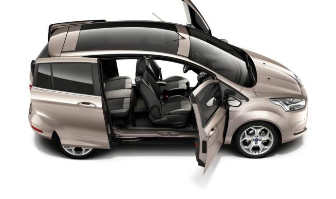 Ford B-Max Shows Easy Access Door System