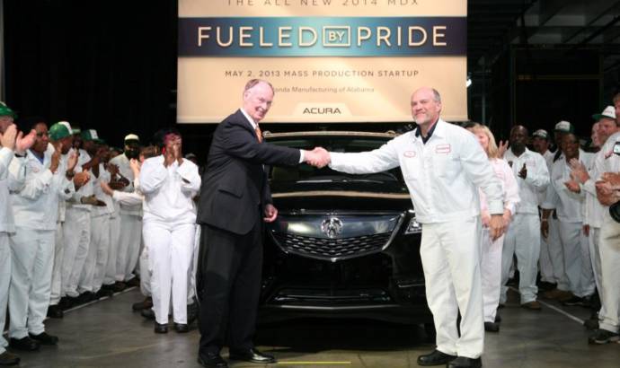 2014 Acura MDX production started in Alabama