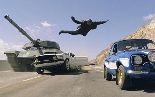 300 cars and 2 real tanks were used in new Fast and Furious 6