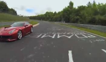 VIDEO: Fernando Alonso gives an interview while driving a Ferrari F12 Berlinetta on the Nurburgring