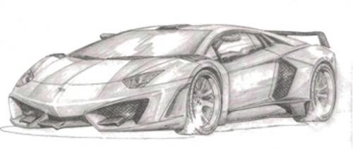 2013 FAB Design Lamborghini Aventador kit - First official sketch