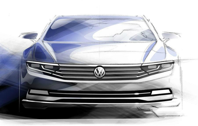 Volkswagen Passat first sketches | CarSession