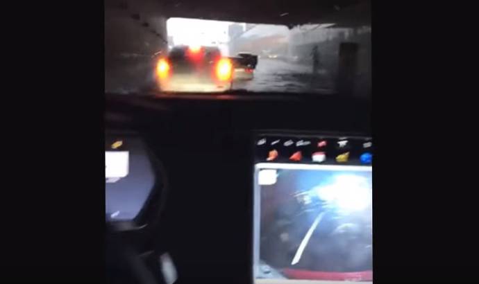 Tesla Model S can swim (Video)