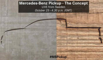 Mercedes-Benz pick-up is coming on October 25