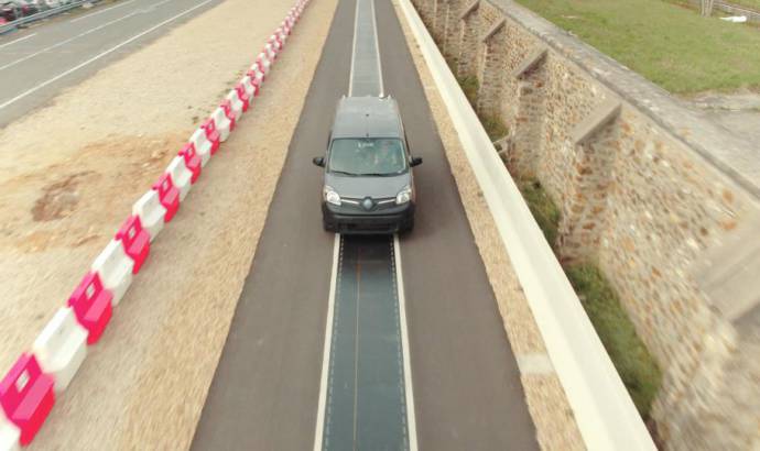 Renault Kangoo ZE demonstrates wireless charging