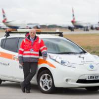 Heathrow airport will use a green fleet of Nissan Leaf