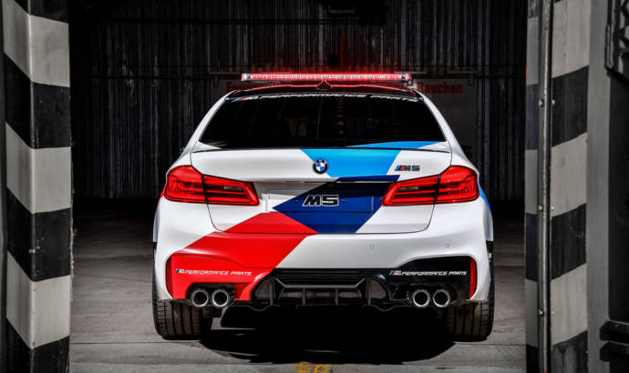 BMW revealed the 2018 M5 MotoGP Safety Car