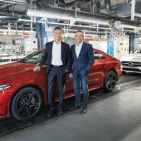 The 2019 Mercedes-Benz CLS is on the assembly line