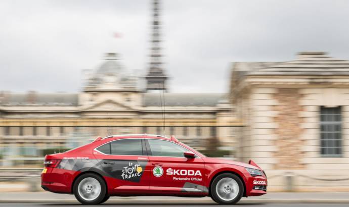 Skoda is the official partner of the Tour de France