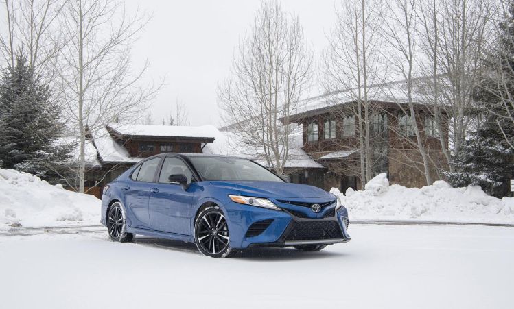 Matte Powder Blue Toyota Camry